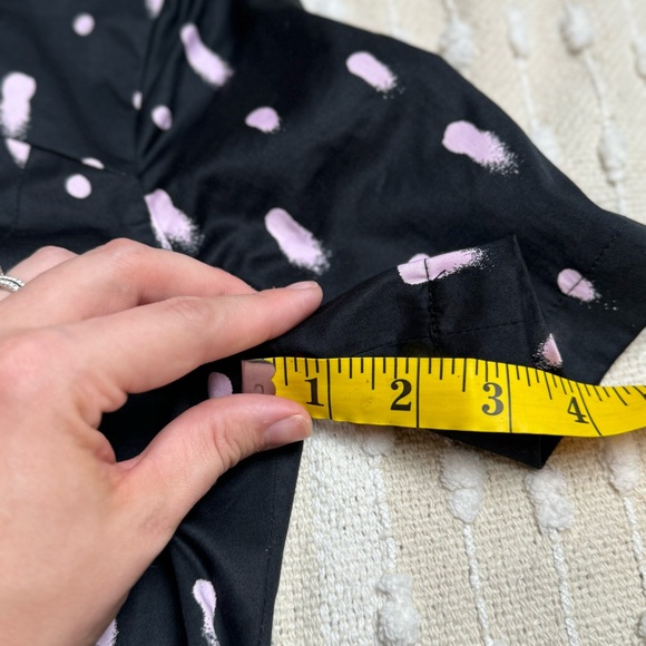 French Connection paint dot cut-out back mini dress size 10 - Picture 4 of 10